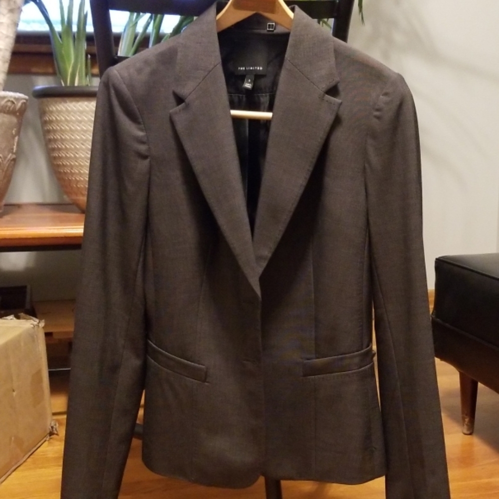 The Limited Charcoal Gray Jacket